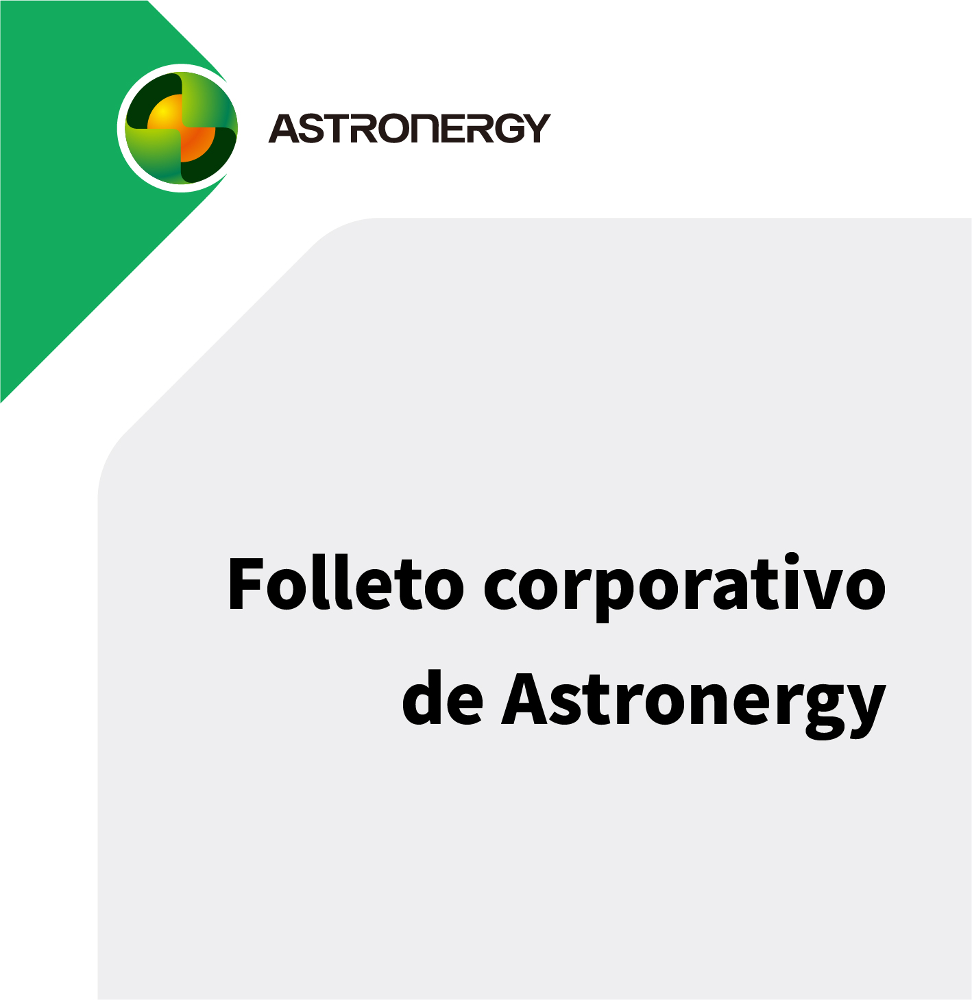 Folleto corporativo de Astronergy